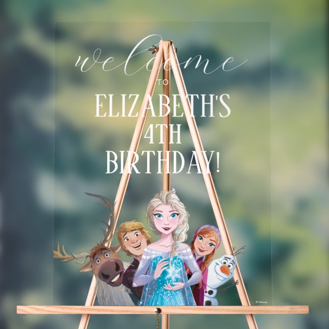 Bienvenue d'anniversaire gelé de Disney (Neutre)