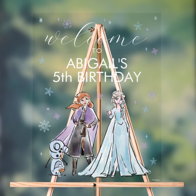 Bienvenue d'anniversaire gelé de Disney (Neutre)