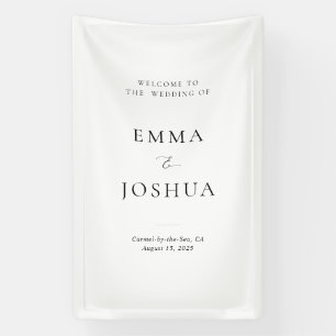 Bienvenue dans la bannière Signage Fabric Mariage