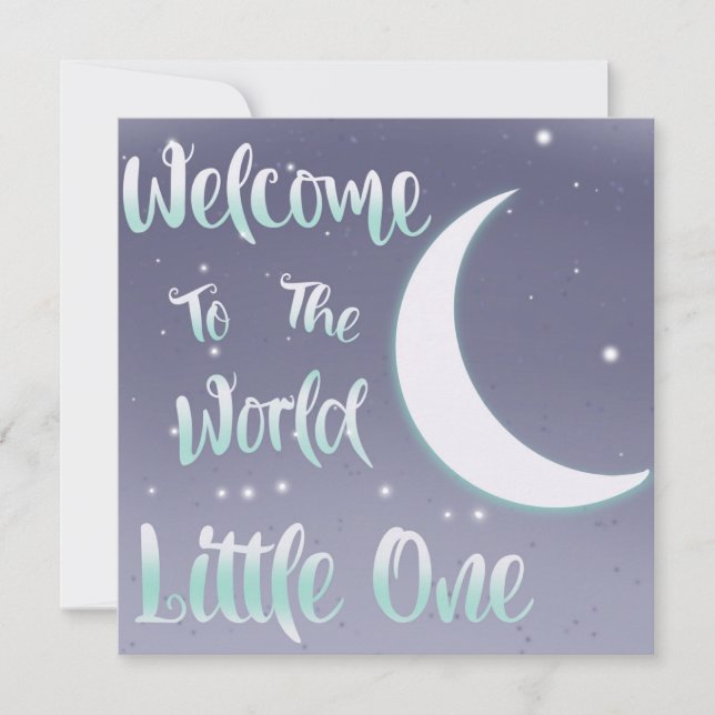 Bienvenue Dans Le Monde Carte Little One (Devant)