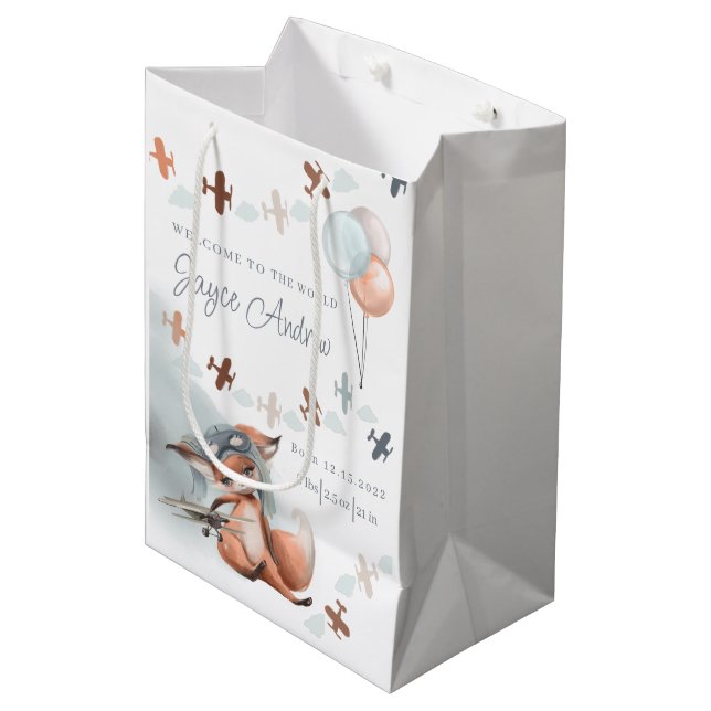 Bienvenue Dans Le Sac Cadeau Nouveau-Né Mondial (Devant Angle)
