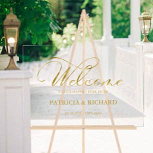 Bienvenue dans notre Affiche de bienvenue Mariage