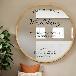 Bienvenue dans notre autocollant Mariage à afficha