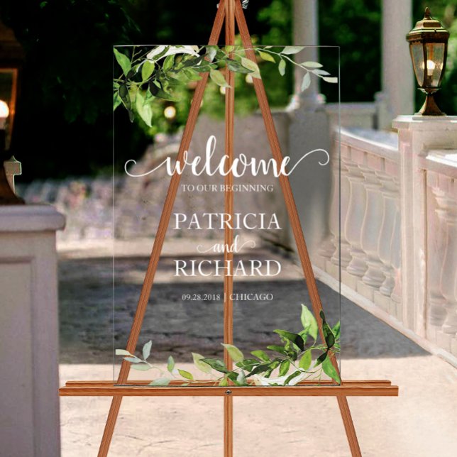 Bienvenue dans notre mariage de verdure naissante (Créateur téléchargé)