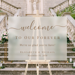 Bienvenue dans notre or pour toujours Mariage givr