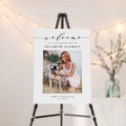 Bienvenue de la photo de graduation de script noir