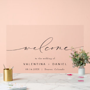 Bienvenue du Mariage de script élégant de VALENTIN