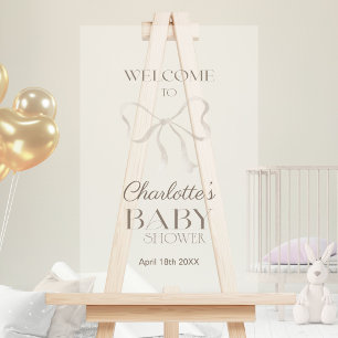Bienvenue élégante pour bébé avec un nœud papillon