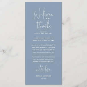Bienvenue et merci, Place Setting Carte de remerci