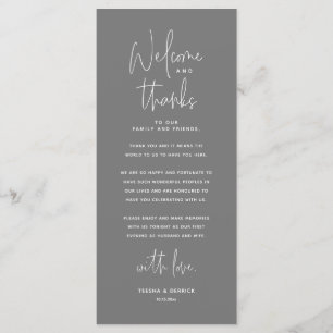 Bienvenue et merci, Place Setting Carte de remerci
