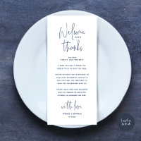 Bienvenue et merci, Place Setting Carte de remerci