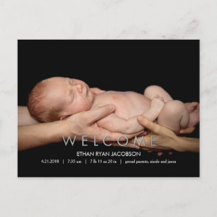BIENVENUE Faire-part de naissance moderne