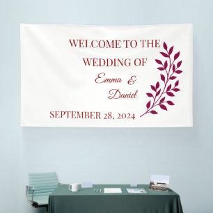 Bienvenue Floral. Grad. Bannière bébé Décor pers