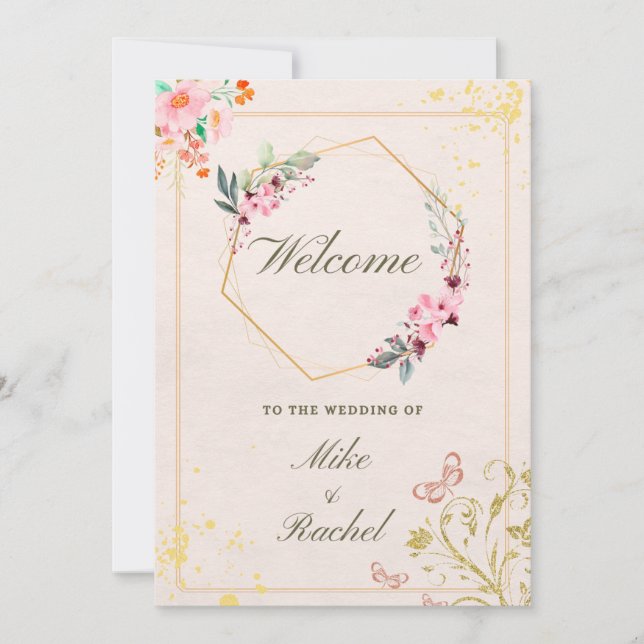 BIENVENUE INVITATION (Devant)
