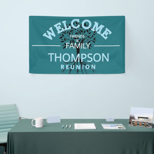 Bienvenue ! Inviter la bannière de réunion familia (Salon professionnel)
