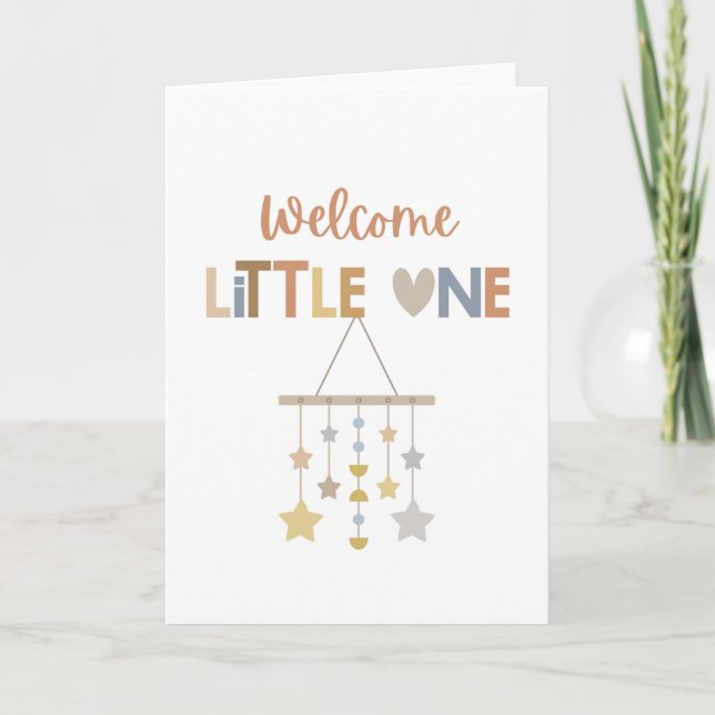 Bienvenue Little One | Carte bébé (Devant)