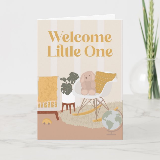 Bienvenue Little One Nursery Nouvelle carte de voe (Devant)