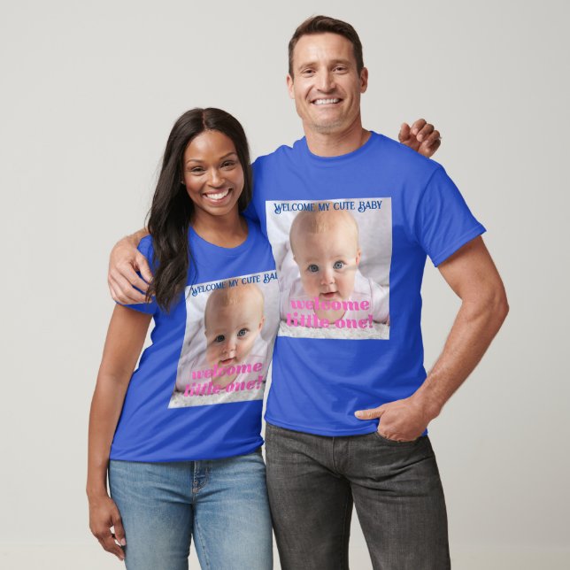 Bienvenue Mon T-shirt Baby shower mignon (Unisexe)