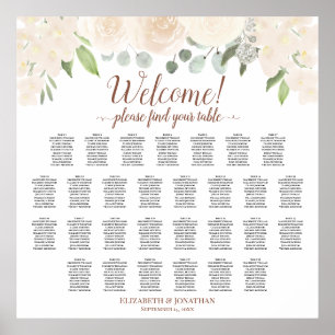 Bienvenue ! Pale Peach Roses 29 Tableau de siège