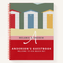 Bienvenue PLAGE HUT Livre d'or Monogram Fun