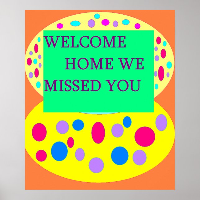 Bienvenue poster à la maison en guise de bienvenue (Devant)