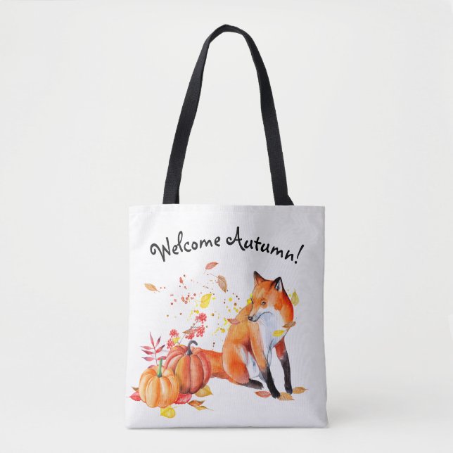 Bienvenue Renard d'automne Sac fourre-tout (Devant)