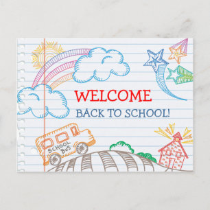 Bienvenue Retour à la carte postale de l'école