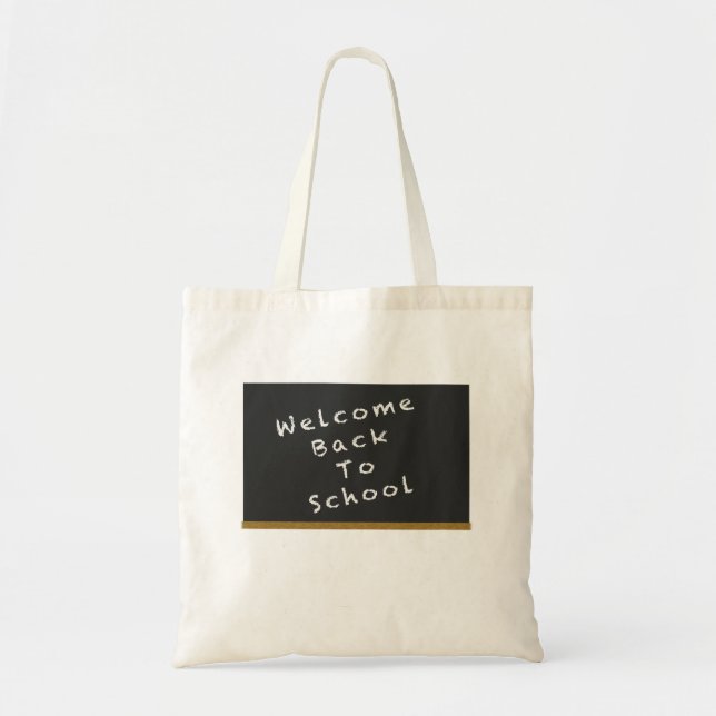 Bienvenue Retour à l'école sac (Devant)