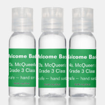 Bienvenue Retour Green Classroom Sanitizer à la ma