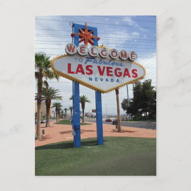 Bienvenue sur Fabulous Las Vegas HDR Cartes postal (Devant)