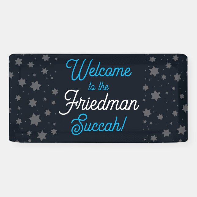 Bienvenue sur la bannière Succah Personnalisé Star (Horizontal)