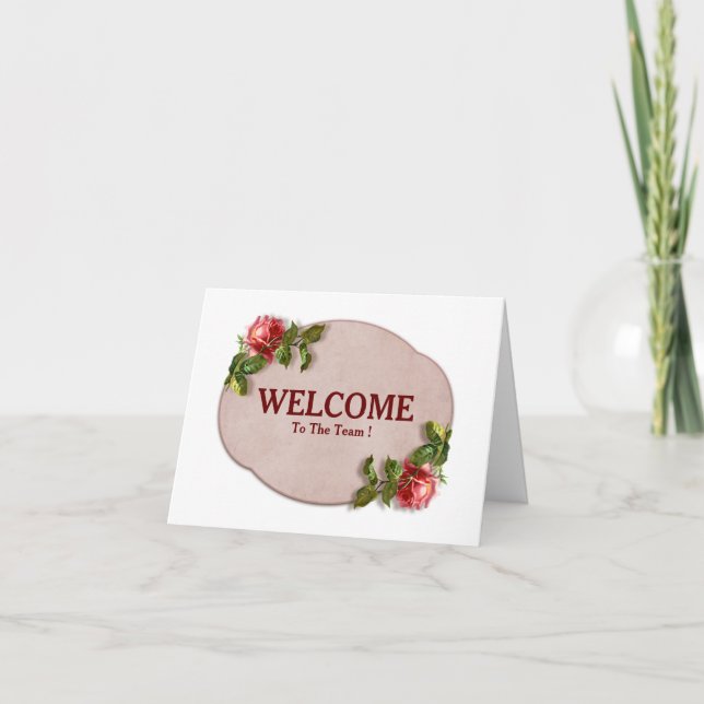 Bienvenue Sur La Carte D'Équipe (Devant)