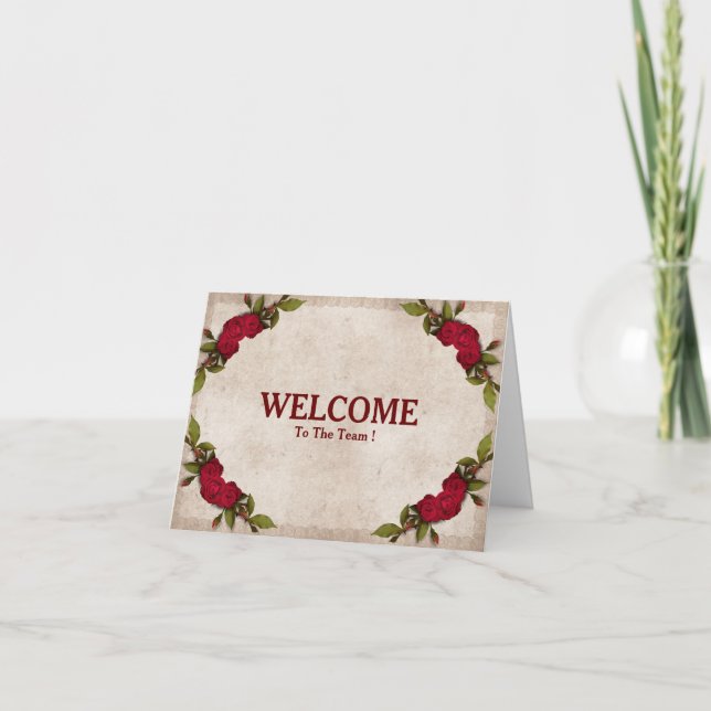 Bienvenue Sur La Carte D'Équipe (Devant)