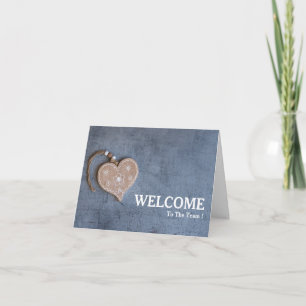 Bienvenue Sur La Carte Postale Coeur De Chalkboard
