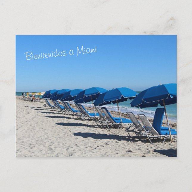 Bienvenue sur la carte postale de Miami (Devant)