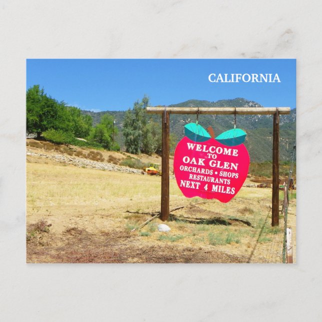 Bienvenue Sur La Carte Postale En Chêne Glen ! (Devant)