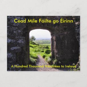Bienvenue sur la carte postale irlandaise