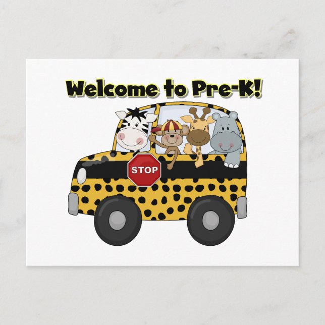 Bienvenue sur la carte postale Pre-K (Devant)