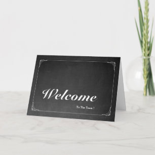 Bienvenue Sur La Carte Postale Team Chalkboard