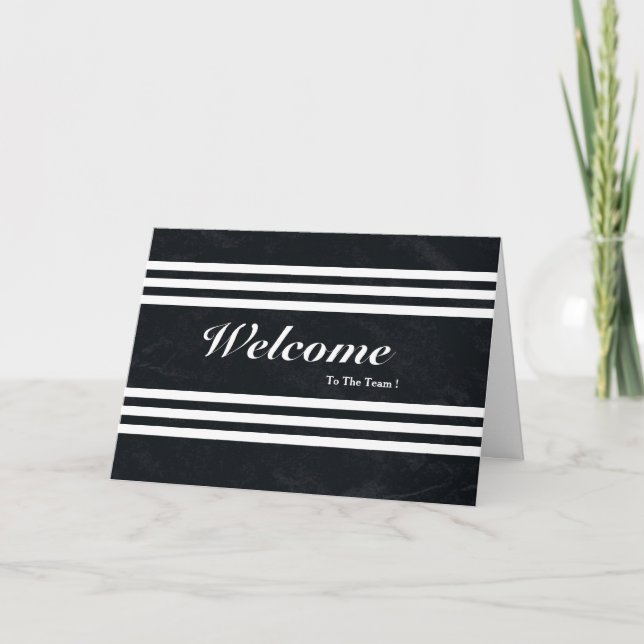 Bienvenue Sur La Carte Postale Team Chalkboard Str (Devant)