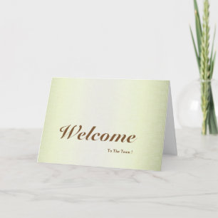 Bienvenue Sur La Carte Postale Team Green Minimal