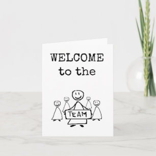 Bienvenue sur la carte Team Card, drôle, mignonne