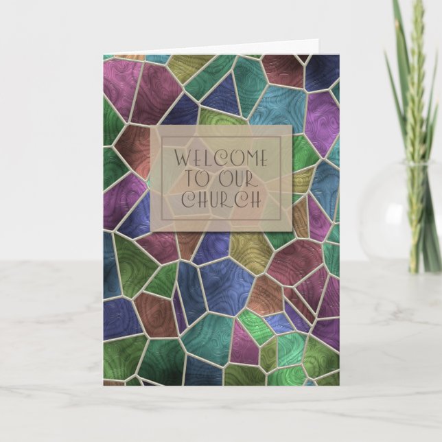 Bienvenue sur notre carte d'église (Devant)