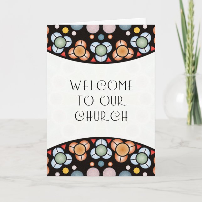 Bienvenue sur notre carte d'église (Devant)