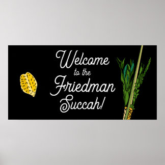Bienvenue sur Succah Poster personnalisé Lulav