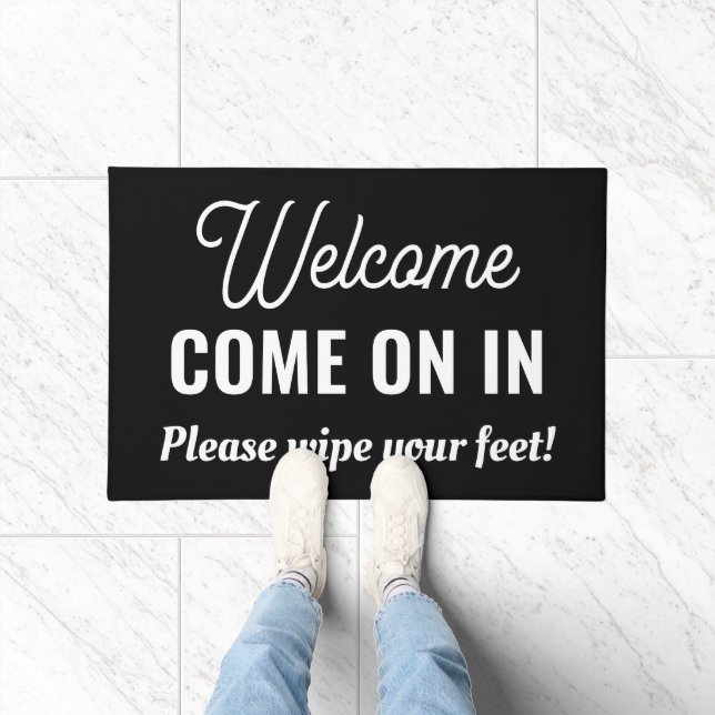 Bienvenue Venez Dans Un Tapis Extérieur Personnali (Intérieur)