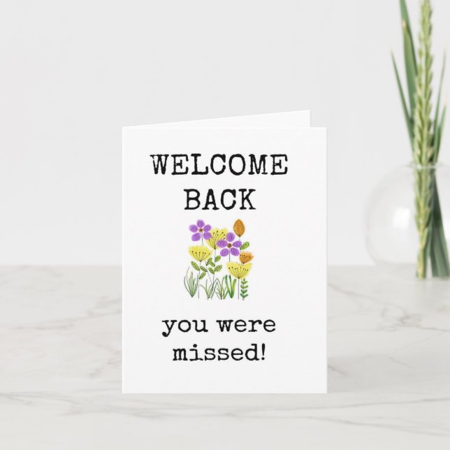 Bienvenue, Vous Avez Manqué, Carte (Devant)