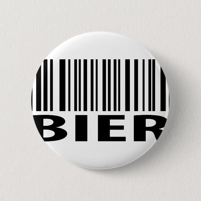 Bier code icon 2 inch round button (Front)