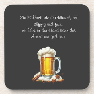 Bier so suffig  coaster