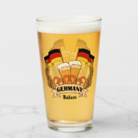 Bière allemande - nom personnalisé verre à pinte